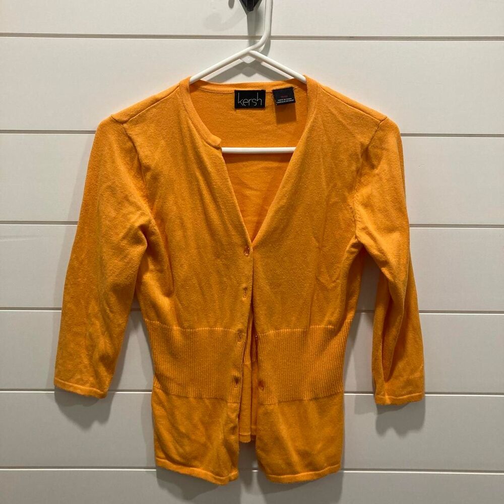 Kersh Women's Orange Cardigan